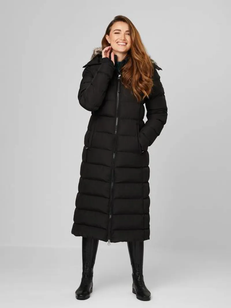 LeMieux Harper Longline Puffer Coat Ladies in Black-3